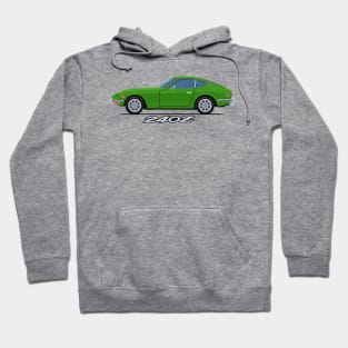 240z Fairlady classic sport coupe side green Hoodie